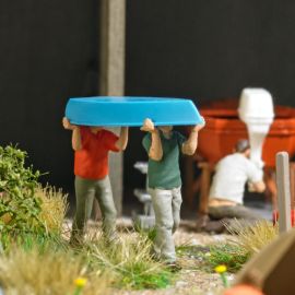 BUSCH H0 79817 A-Set:Boot tragen