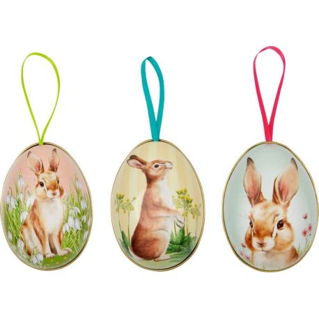 Metall-Anhänger Osterei - Ostergrüße, sort.