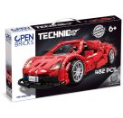 Open Bricks Sports Car Red