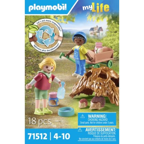 PLAYMOBIL 71512 Pflege der Igelfamilie