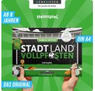 STADT LAND VOLLPFOSTEN® - FUßBALL EDITION - Heimspiel. - A4