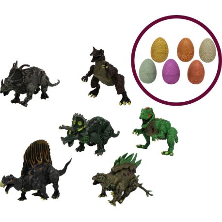 Dinosaurier Eier  5,5 cm, 6-fach sortiert