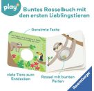 Ravensburger Play+ schütteln, rasseln, spielen: Erste Tiere, Baby-Buch ab 6 Monate
