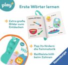 Ravensburger Play+ flip pop: Erste Wörter (Mein allererstes Beißbuch), Baby-Buch ab 6 Monate