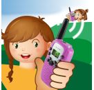 X4-TECH Walkie Talkie 2er Set pink