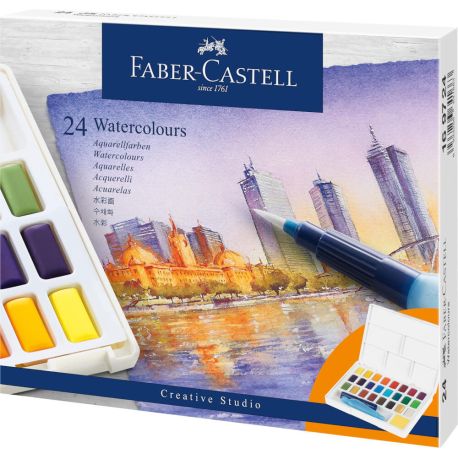 Faber-Castell Aquarellfarben in Näpfchen 24er Etui