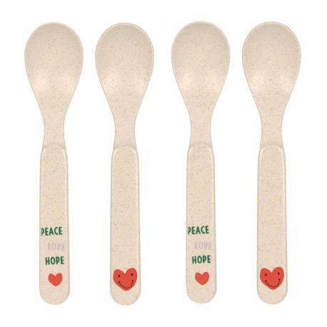 Spoon Set PP/Cellulose Happy Rascals Heart