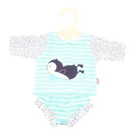 Puppen-Schwimm-Outfit Pinguin Pünktchen, 2-teilig, Gr. 35-45 cm