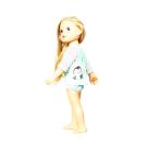 Puppen-Schwimm-Outfit Pinguin Pünktchen, 2-teilig, Gr. 35-45 cm