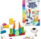 Ravensburger 22473 - Make n Break - Around the World - Gesellschaftsspiel für die ganze Familie mit Bausteinen, Spie