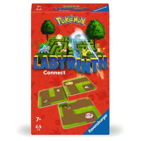 Ravensburger 22579  - Pokémon Labyrinth Connect - Mitbringspiel für 2-6 Spieler ab 7 Jahren mit den beliebten Pokémon