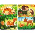 Ravensburger 12000854 Puzzle Kleine Tierfamilien 2/4/6/8 Teile
