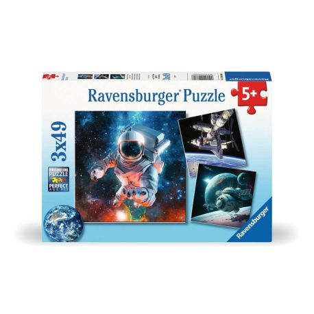 Ravensburger 12000860 Puzzle Abenteuer Weltraum 3 X 49 Teile