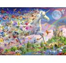 Ravensburger 12000872 Puzzle Leuchtendes Schmetterlingseinhorn 100/200 Teile XXL