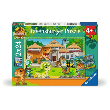 Ravensburger 12001057 Puzzle Jurassic World Explorers 2 X 24 Teile