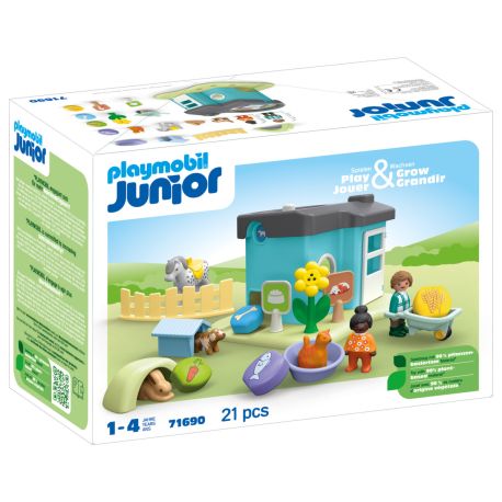 PLAYMOBIL 71690 Junior: Tierpension mit Futterspender