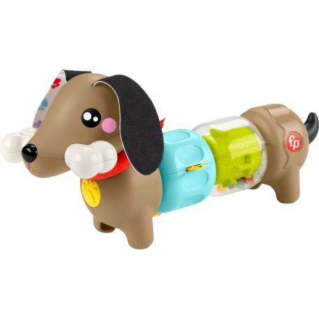 Fisher-Price FP Pets Klicken   Drehen Aktivitätshündchen Sensorikspielzeug mit feinmotorischen Aktivitäten für Babys