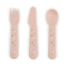Foodie Kinderbesteck-Set Happy dots Rosa