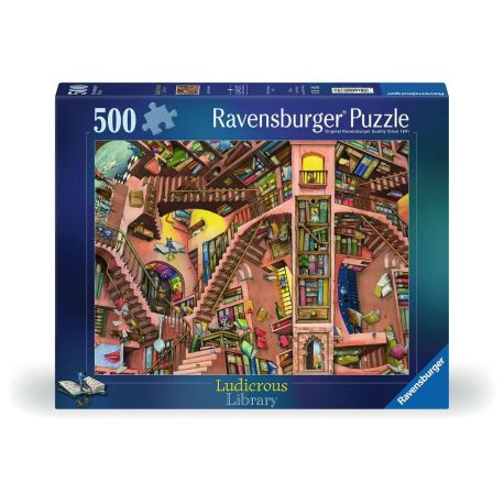 Erwachsenenpuzzle 500 Teile - Ludicrous Library