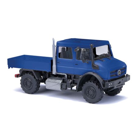 BUSCH H0 51082 Unimog U 5023 Doppelkabine, Blau
