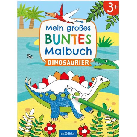 Mein großes buntes Malbuch – Dinosaurier