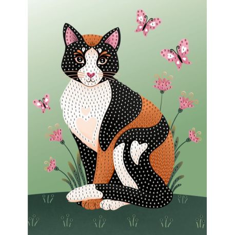 Diamond Painting - Cat (100% selbst gemacht)
