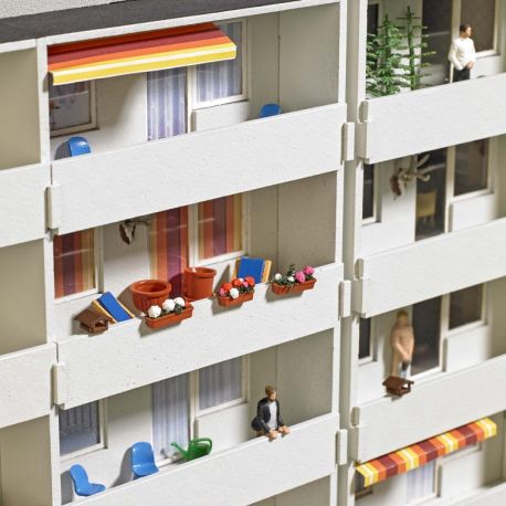 BUSCH H0 Balkon-Set