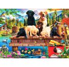 PU1000T.Hundefamilie am See