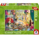 PU1000T.Puzzlezeit mit Katze