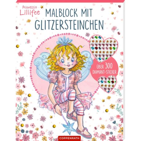 Malblock mit Glitzersteinchen - Prinzessin Lillifee