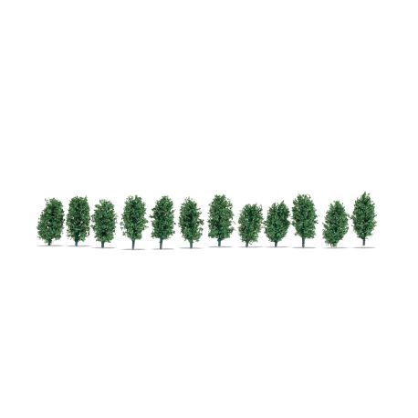NOCH H0/TT/N Thuja-Hecke 3 cm hoch, 12 Stück