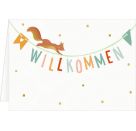 Mini-Grußkarten - Willkommen, sort.