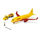 SIKU 1702 DHL Frachtflugzeug mit Zubehör