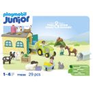 PLAYMOBIL 71656 1.2.3: Bauernhof-Abenteuer mit Traktor, Anhänger und tierischen Freunden