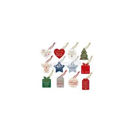 Weihnachtliche Geschenkanhänger aus Filz