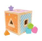 SpielMaus Holz Steckbox, Silikon, 6 Teile