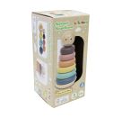 SpielMaus Holz Stehauf-Stapelturm, Silikon, 8 Teile