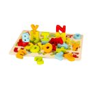 SpielMaus Holz Alphabet Puzzle-Spiel, 26-teilig