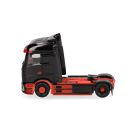 herpa - Mercedes-Benz eActros 600 Procabin Solozugmaschine 2achs, schwarz/rot