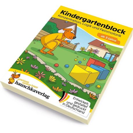 Kindergartenblock ab 3 Jahre – Konzentration, Logik, Feinmotorik