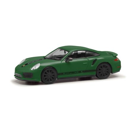 herpa - Porsche 911 (991) Turbo, verde british racing green