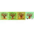 Puzzle UP! Vier Jahreszeiten von Ravensburger, 12004002 - 4 konturgeformte Puzzles mit 12, 16, 20, 24 Teilen, mit groß