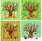 Puzzle UP! Vier Jahreszeiten von Ravensburger, 12004002 - 4 konturgeformte Puzzles mit 12, 16, 20, 24 Teilen, mit groß