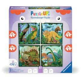 Puzzle UP! Dinosaurier von Ravensburger, 12004003 - 4 Puzzles mit 25, 36, 42, 56 Teilen zum Kombinieren und mit extra