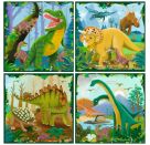 Puzzle UP! Dinosaurier von Ravensburger, 12004003 - 4 Puzzles mit 25, 36, 42, 56 Teilen zum Kombinieren und mit extra