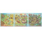 Puzzle UP! Geschichte von Ravensburger, 12004005 - 3 Puzzles mit 100, 121, 144 Teilen zum Kombinieren und mit extra Wi