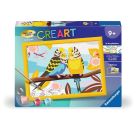 Ravensburger CreArt - Malen nach Zahlen 23994 - Bunte Wellensittiche - ab 9 Jahren