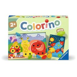 Ravensburger 24591 - Mein Holz-Colorino - Kinderspiel zum Farbenlernen, Steckspiel ohne Kunststoff mit Holzsteinen, Sp