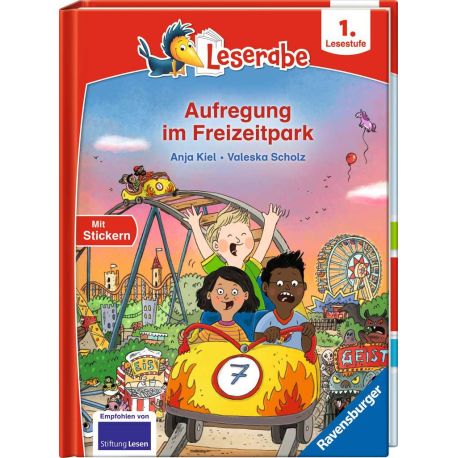 Aufregung im Freizeitpark - Lesen lernen mit dem Leseraben - Erstlesebuch - Kinderbuch ab 6 Jahren - Lesenlernen 1. Kl