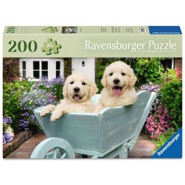 Ravensburger Puzzle 12001368 - Golden Retriever - Puzzle für ältere Menschen und Senioren, mit 200 extra griffigen Puz